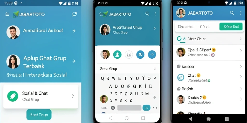 Tampilan antarmuka JABARTOTO yang interaktif untuk chatting grup.