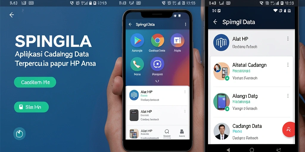 Antarmuka SPINGILA yang sederhana dan efektif untuk Cadangan Data.