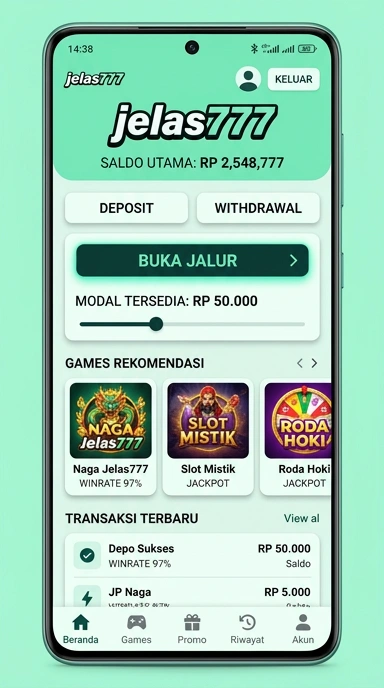 Tampilan link alternatif jelas777